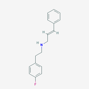 molecular formula C17H18FN B494735 N-cinnamyl-N-[2-(4-fluorophenyl)ethyl]amine 