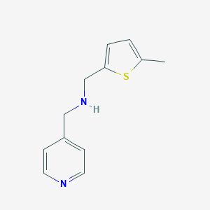 molecular formula C12H14N2S B494737 1-(5-methylthiophen-2-yl)-N-(pyridin-4-ylmethyl)methanamine CAS No. 893597-67-6