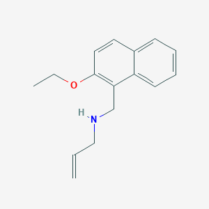 molecular formula C16H19NO B494745 N-[(2-ethoxynaphthalen-1-yl)methyl]prop-2-en-1-amine 