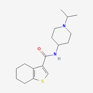 molecular formula C17H26N2OS B4947452 N-[1-(propan-2-yl)piperidin-4-yl]-4,5,6,7-tetrahydro-1-benzothiophene-3-carboxamide 