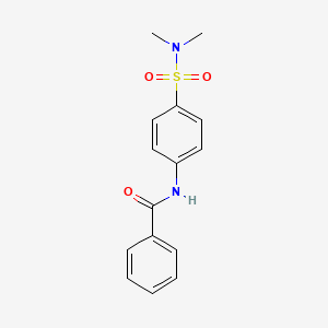 molecular formula C15H16N2O3S B4947494 N-[4-(dimethylsulfamoyl)phenyl]benzamide 