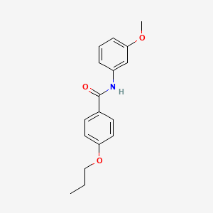 molecular formula C17H19NO3 B4947511 N-(3-methoxyphenyl)-4-propoxybenzamide CAS No. 5838-23-3