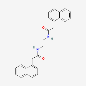 molecular formula C26H24N2O2 B4947573 N,N'-1,2-ethanediylbis[2-(1-naphthyl)acetamide] 