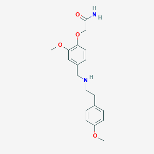 2-[2-Methoxy-4-({[2-(4-methoxyphenyl)ethyl]amino}methyl)phenoxy]acetamide