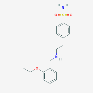 molecular formula C17H22N2O3S B494765 4-{2-[(2-Ethoxybenzyl)amino]ethyl}benzenesulfonamide CAS No. 774550-69-5