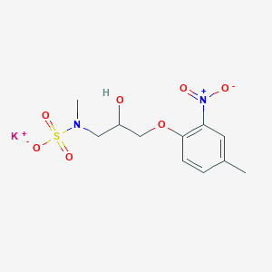 molecular formula C11H15KN2O7S B4947674 potassium;N-[2-hydroxy-3-(4-methyl-2-nitrophenoxy)propyl]-N-methylsulfamate 