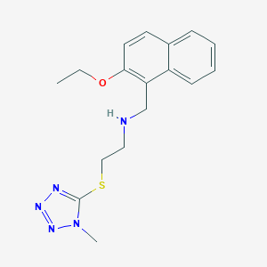 N-[(2-ethoxynaphthalen-1-yl)methyl]-2-[(1-methyl-1H-tetrazol-5-yl)sulfanyl]ethanamine