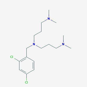 molecular formula C17H29Cl2N3 B4947767 N'-[(2,4-dichlorophenyl)methyl]-N'-[3-(dimethylamino)propyl]-N,N-dimethylpropane-1,3-diamine 