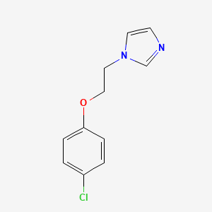 molecular formula C11H11ClN2O B4947799 1-[2-(4-Chlorophenoxy)ethyl]imidazole 