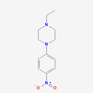 molecular formula C12H17N3O2 B049478 1-乙基-4-(4-硝基苯基)哌嗪 CAS No. 115619-00-6