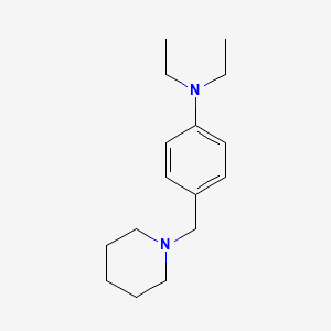 molecular formula C16H26N2 B4947832 N,N-diethyl-4-(piperidin-1-ylmethyl)aniline 