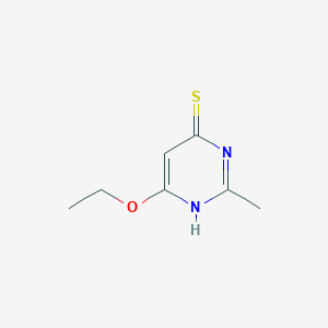 molecular formula C7H10N2OS B049479 6-Ethoxy-2-methylpyrimidine-4(1H)-thione CAS No. 119224-79-2