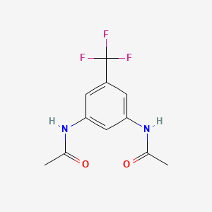 molecular formula C11H11F3N2O2 B4947961 N-[3-acetamido-5-(trifluoromethyl)phenyl]acetamide 