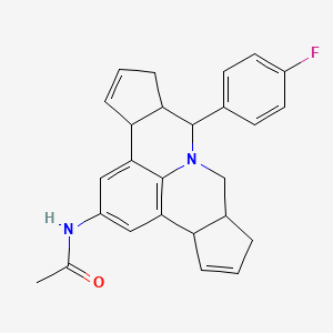 molecular formula C26H25FN2O B4947985 N-[2-(4-fluorophenyl)-1-azapentacyclo[10.6.1.03,7.08,19.013,17]nonadeca-5,8,10,12(19),14-pentaen-10-yl]acetamide 