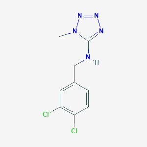 molecular formula C9H9Cl2N5 B494803 N-(3,4-dichlorobenzyl)-N-(1-methyl-1H-tetraazol-5-yl)amine 