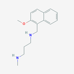 molecular formula C16H22N2O B494804 N-[(2-methoxy-1-naphthyl)methyl]-N-[3-(methylamino)propyl]amine 