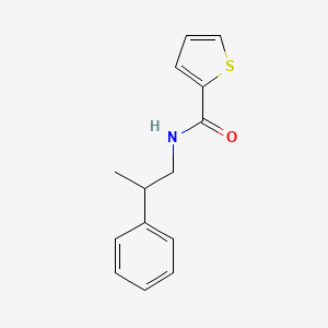 molecular formula C14H15NOS B4948062 N-(2-phenylpropyl)thiophene-2-carboxamide CAS No. 6043-44-3