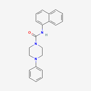 molecular formula C21H21N3O B4948069 N-(naphthalen-1-yl)-4-phenylpiperazine-1-carboxamide CAS No. 371228-37-4