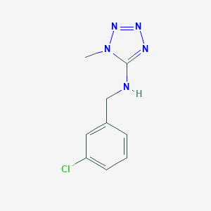 molecular formula C9H10ClN5 B494808 N-(3-chlorobenzyl)-1-methyl-1H-tetrazol-5-amine 