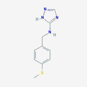 molecular formula C10H12N4S B494810 N-[4-(methylsulfanyl)benzyl]-1H-1,2,4-triazol-3-amine 
