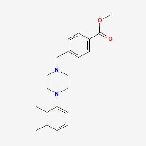molecular formula C21H26N2O2 B4948330 Methyl 4-[[4-(2,3-dimethylphenyl)piperazin-1-yl]methyl]benzoate 