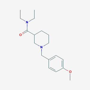 molecular formula C18H28N2O2 B4948351 N,N-diethyl-1-[(4-methoxyphenyl)methyl]piperidine-3-carboxamide 