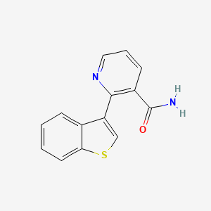 molecular formula C14H10N2OS B4948475 2-(1-benzothien-3-yl)nicotinamide 