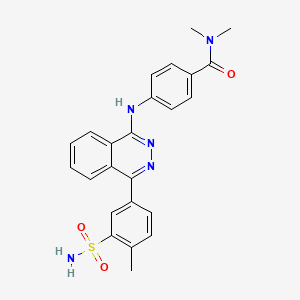 molecular formula C24H23N5O3S B4948516 N,N-dimethyl-4-{[4-(4-methyl-3-sulfamoylphenyl)phthalazin-1-yl]amino}benzamide 