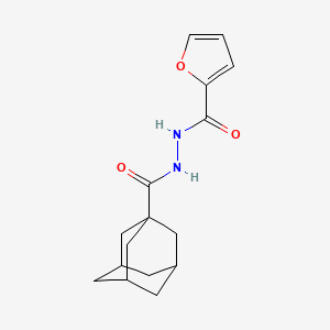 molecular formula C16H20N2O3 B4948555 N'-(FURAN-2-CARBONYL)ADAMANTANE-1-CARBOHYDRAZIDE 