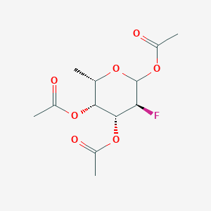 molecular formula C12H17FO7 B049487 (3S,4R,5R,6S)-3-Fluoro-6-methyltetrahydro-2H-pyran-2,4,5-triyl triacetate CAS No. 188783-78-0