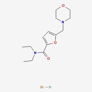 molecular formula C14H23BrN2O3 B4948753 N,N-diethyl-5-(morpholin-4-ylmethyl)furan-2-carboxamide;hydrobromide 