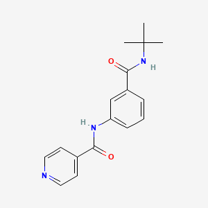molecular formula C17H19N3O2 B4948787 N-{3-[(tert-butylamino)carbonyl]phenyl}isonicotinamide 