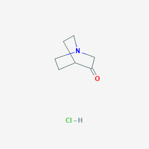 molecular formula C7H12ClNO B049488 3-Quinuclidinone hydrochloride CAS No. 1193-65-3