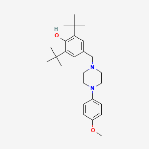 molecular formula C26H38N2O2 B4948925 2,6-di-tert-butyl-4-{[4-(4-methoxyphenyl)-1-piperazinyl]methyl}phenol 