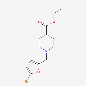 molecular formula C13H18BrNO3 B4949054 Ethyl 1-[(5-bromofuran-2-yl)methyl]piperidine-4-carboxylate 