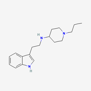 molecular formula C18H27N3 B4949188 N-[2-(1H-indol-3-yl)ethyl]-1-propylpiperidin-4-amine 