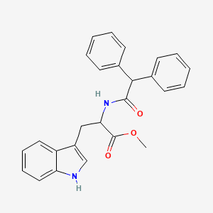 molecular formula C26H24N2O3 B4949192 METHYL 2-(2,2-DIPHENYLACETAMIDO)-3-(1H-INDOL-3-YL)PROPANOATE 