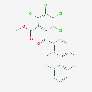molecular formula C25H12Cl4O3 B4949417 methyl 2,3,4,5-tetrachloro-6-(1-pyrenylcarbonyl)benzoate 