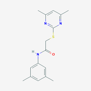 N-(3,5-dimethylphenyl)-2-[(4,6-dimethyl-2-pyrimidinyl)sulfanyl]acetamide