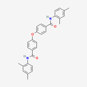 molecular formula C30H28N2O3 B4949751 N-(2,4-DIMETHYLPHENYL)-4-{4-[(2,4-DIMETHYLPHENYL)CARBAMOYL]PHENOXY}BENZAMIDE 