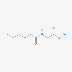 molecular formula C8H14NNaO3 B4949752 sodium (hexanoylamino)acetate 