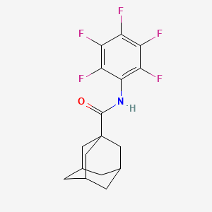 molecular formula C17H16F5NO B4949778 N-(2,3,4,5,6-pentafluorophenyl)adamantane-1-carboxamide 