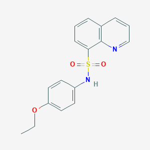 molecular formula C17H16N2O3S B494981 N-(4-ethoxyphenyl)-8-quinolinesulfonamide 