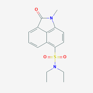 molecular formula C16H18N2O3S B494984 N,N-diethyl-1-methyl-2-oxo-1,2-dihydrobenzo[cd]indole-6-sulfonamide 