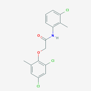 molecular formula C16H14Cl3NO2 B4949871 N-(3-chloro-2-methylphenyl)-2-(2,4-dichloro-6-methylphenoxy)acetamide 