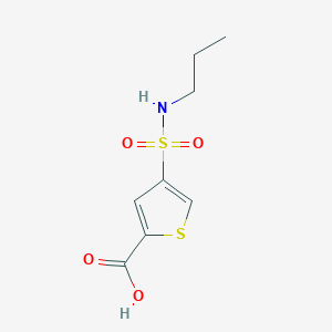 molecular formula C8H11NO4S2 B4949899 4-(Propylsulfamoyl)thiophene-2-carboxylic acid 