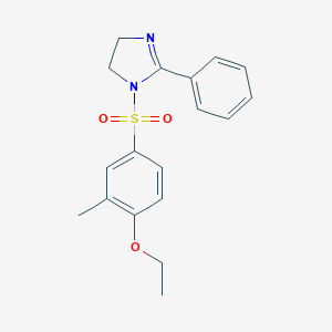 1-((4-ethoxy-3-methylphenyl)sulfonyl)-2-phenyl-4,5-dihydro-1H-imidazole