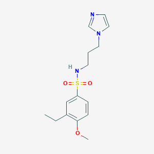 3-ethyl-N-[3-(1H-imidazol-1-yl)propyl]-4-methoxybenzenesulfonamide