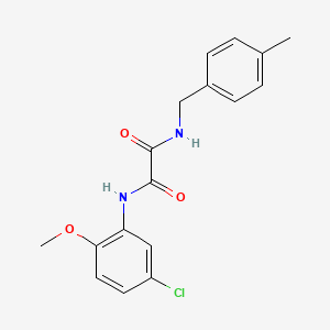 molecular formula C17H17ClN2O3 B4949948 N-(5-chloro-2-methoxyphenyl)-N'-(4-methylbenzyl)ethanediamide 