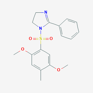 1-((2,5-dimethoxy-4-methylphenyl)sulfonyl)-2-phenyl-4,5-dihydro-1H-imidazole